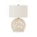 Evelyn&Zoe 21_ Coastal Rattan Table Lamp with White Drum Linen Shade