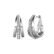 Cate & Chloe Madison 18k White Gold Hoop Earrings with Swarovski Crystals